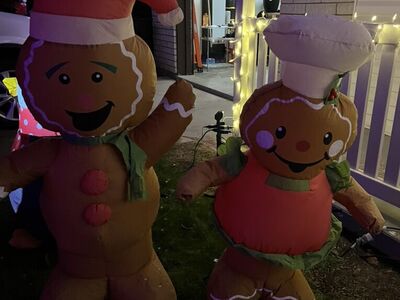 Inflatable Gingerbread Decorations