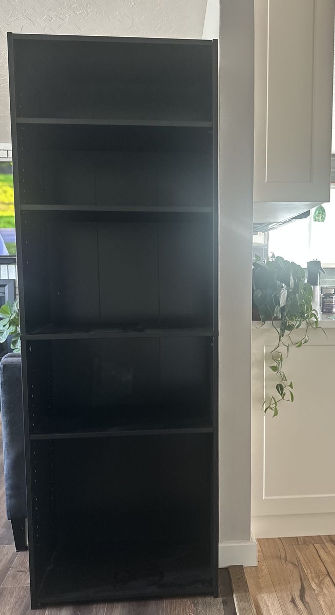 Black book shelf