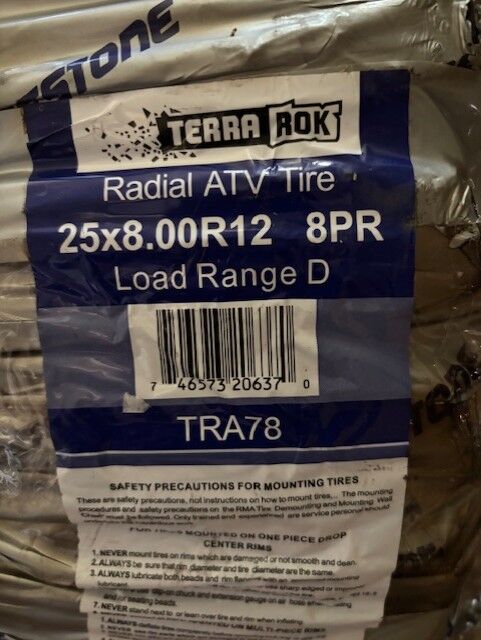 PowerKing TERRAROK ATV/UTA 25x8.00R12 8 Ply Tire