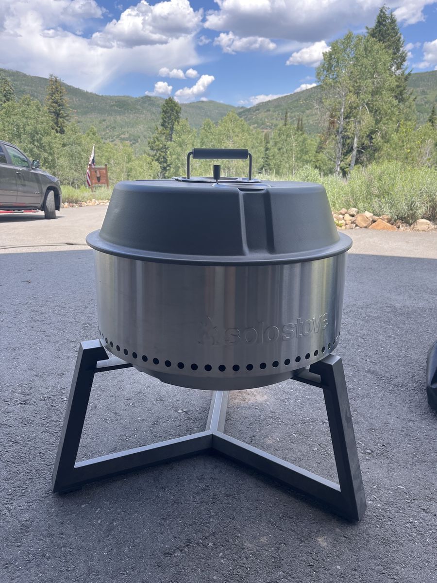 Solo Stove Charcoal Grill BBQ - Stainless Steel Outdoor Cooking Portable