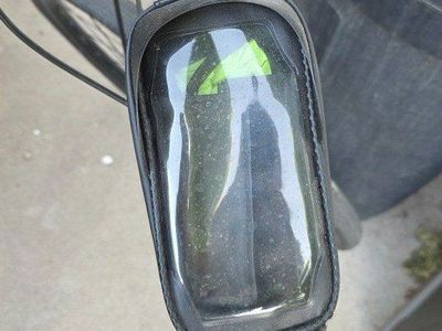 Bike Phone Holder Frame Bag with Clear Touchscreen Pouch - Top Tube Mount