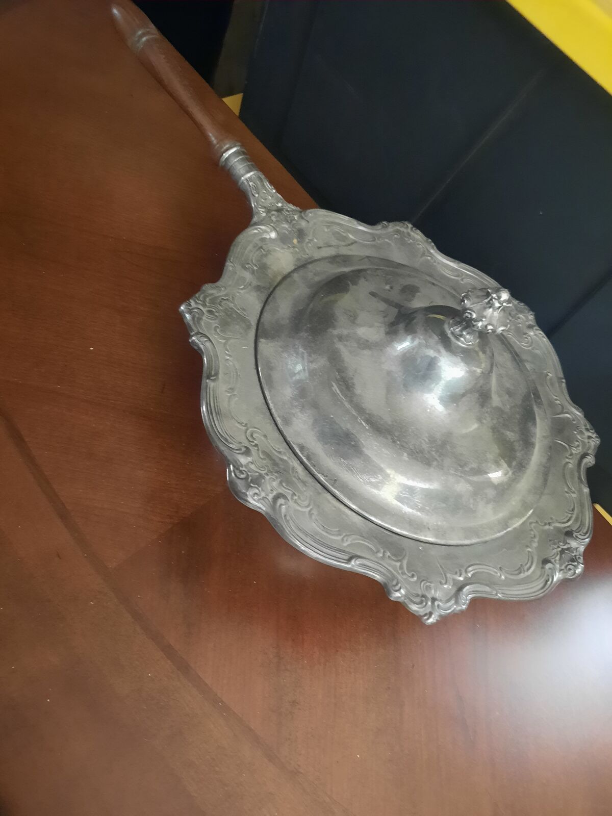 vintage silver plated chafing dish