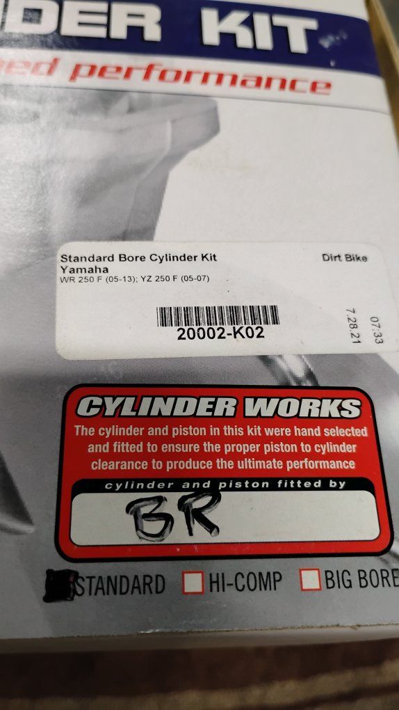 cylinder works cylinder kit for a yz250f.