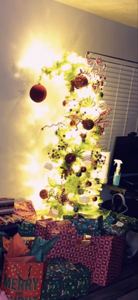 Holiday Time 6ft Lawndale Pre-Lit Grinch Christmas Tree - Warm White LED