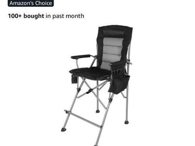 Extra tall folding camping chair