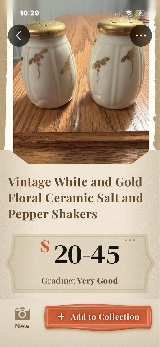 Vintage salt and pepper shakers