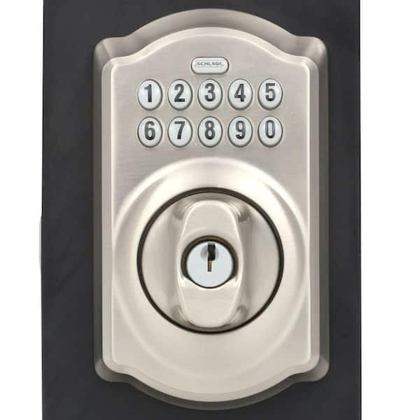 Schlage BE365 Keypad Deadbolt - Satin Nickel