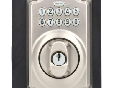 Schlage BE365 Keypad Deadbolt - Satin Nickel