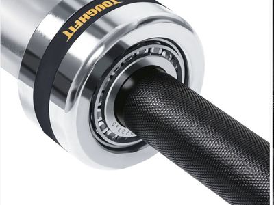 TOUGHFIT Olympic Barbell, 28MM, 20KG - Durable Strength Training Bar - NEW