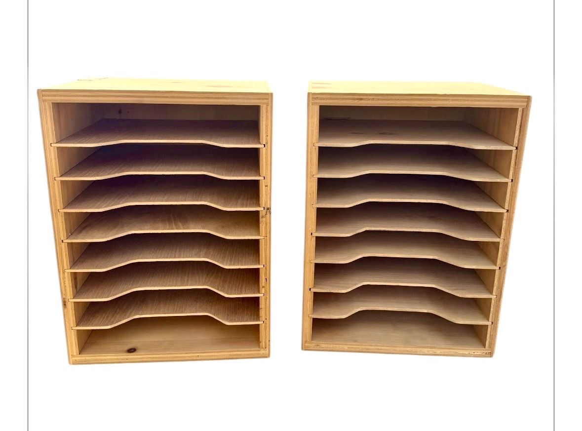 Desk Top Paper File Organizers Wood