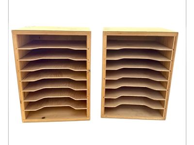 Desk Top Paper File Organizers Wood