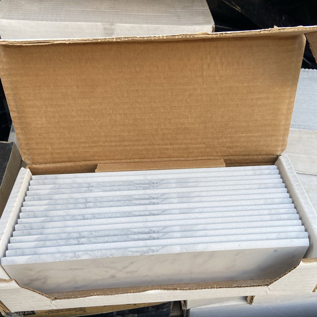 New 12"x3" Porcelain Trim Tile