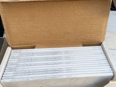 New 12"x3" Porcelain Trim Tile