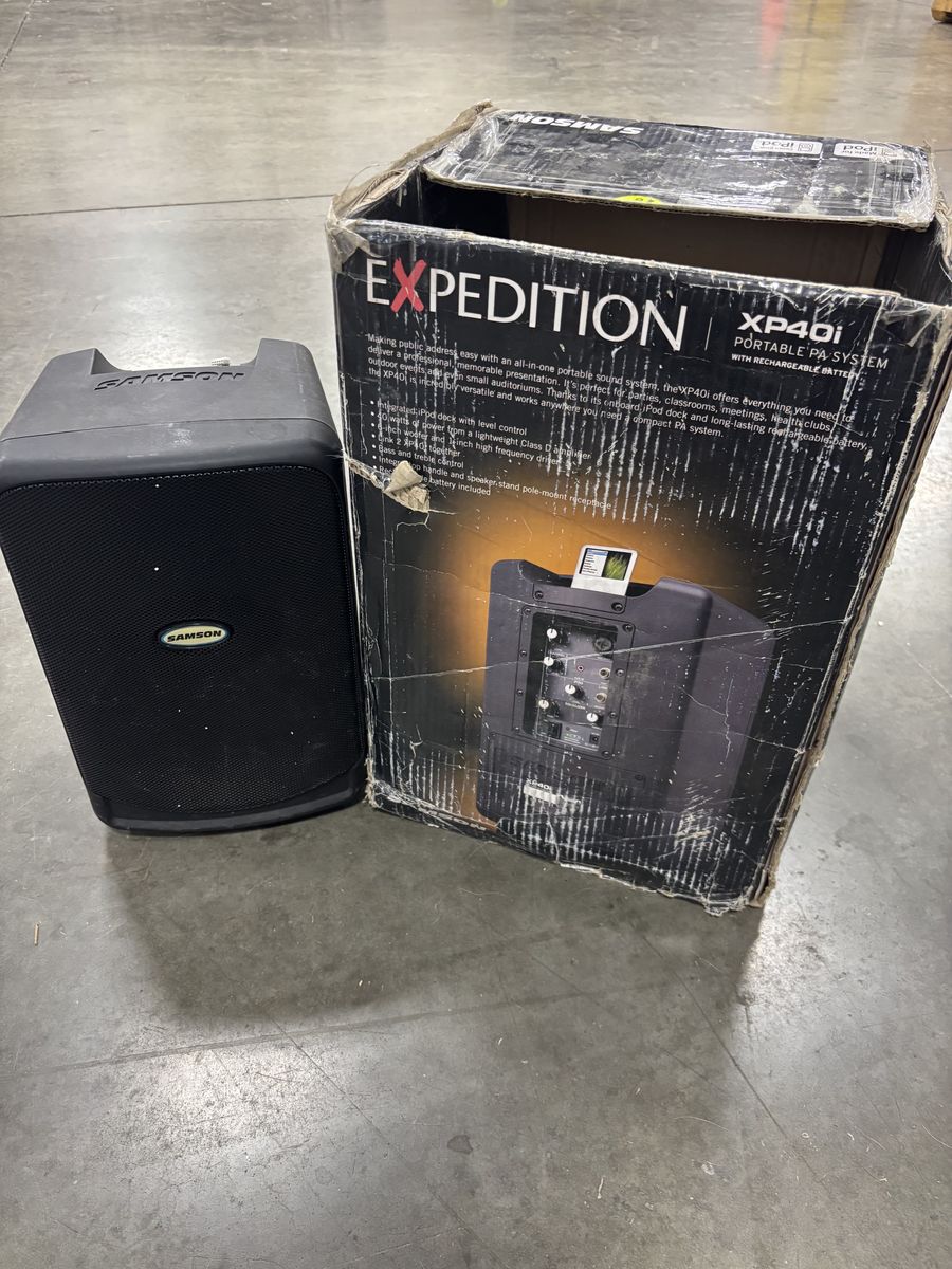 Samson Expedition XP40i Portable PA System with Rechargeable Battery & iPod Dock