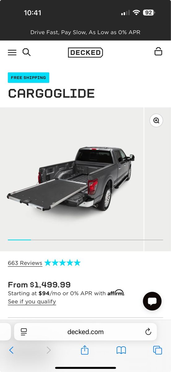 Cargo glide used in Silverado