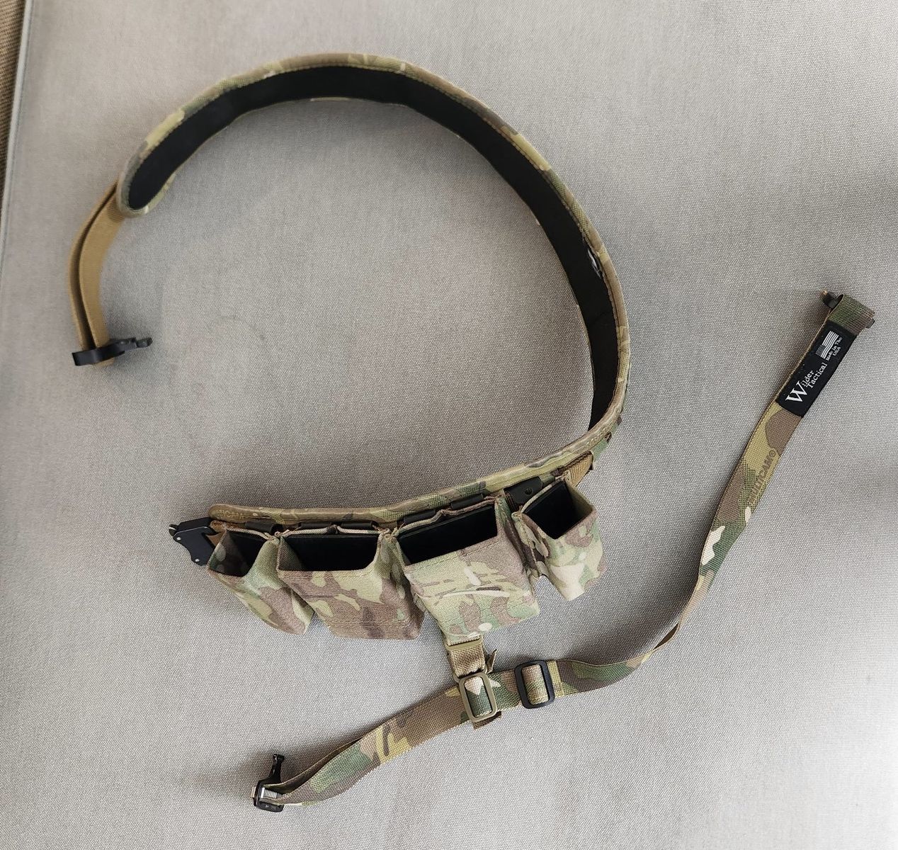 Tactical Belt and Wilder Belt Sheath w/ Pouches