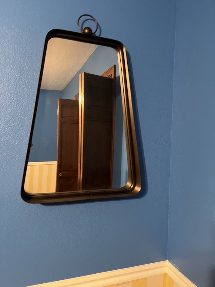 SEI Walsing Trapezoidal Decorative Wall Mirror, 30-1/4"H x 19-3/4"W x 3-1/4"D, Bronze