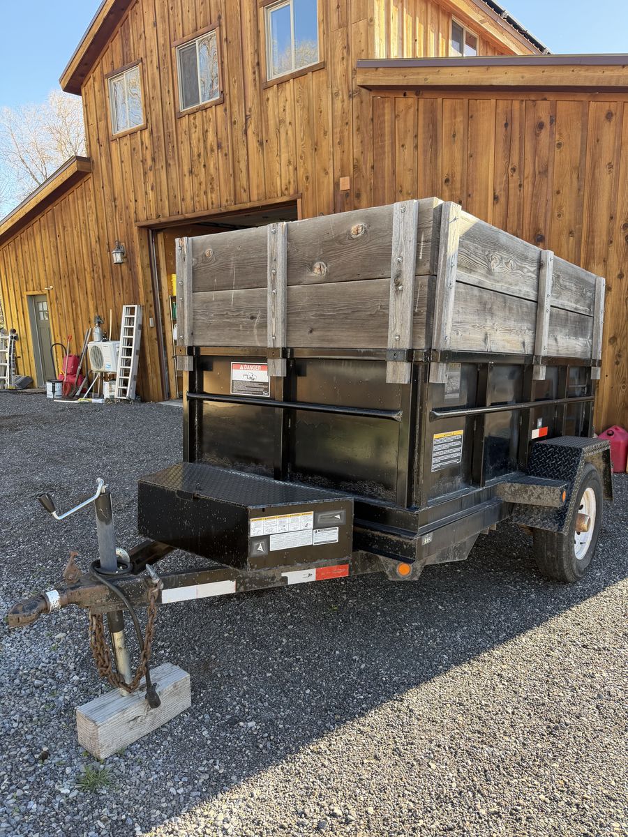 2006 Dump Trailer 5' X 8' With Added Sides
