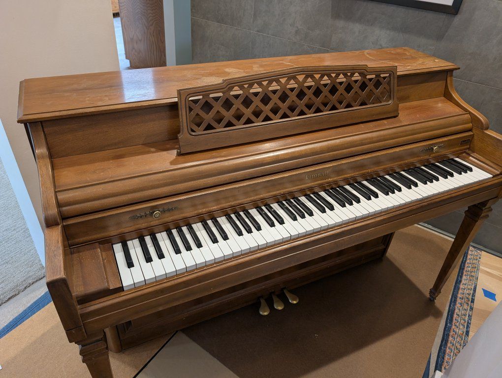 Kimball Upright Piano and Bench