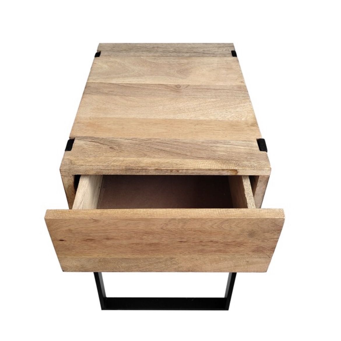 2 solid wood end tables w/ drawer