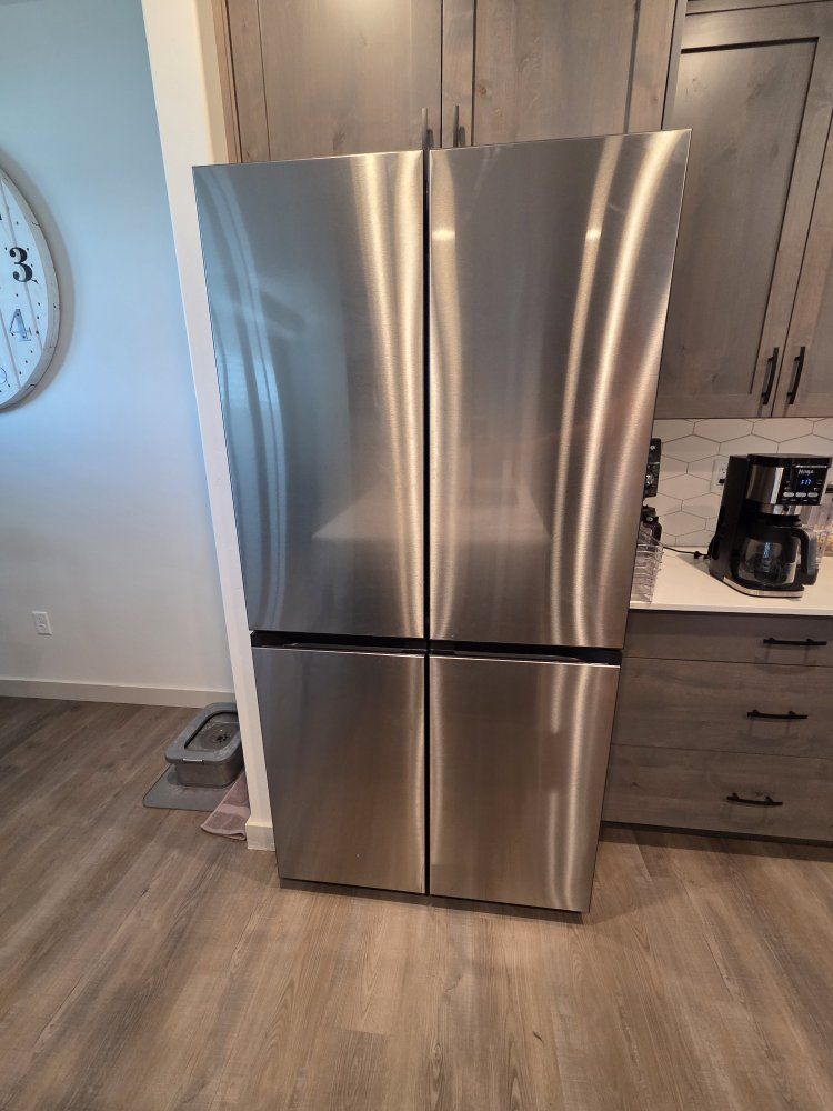 Samsung Bespoke 36 in. 23 cu. ft. Counter Depth 4-Door Flex French Door Refrigerator w/ Beverage Center
