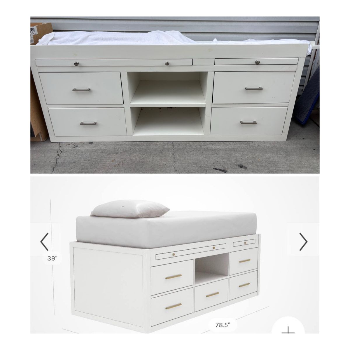 Dupe Of PBT Cleary Twin Captains Bed