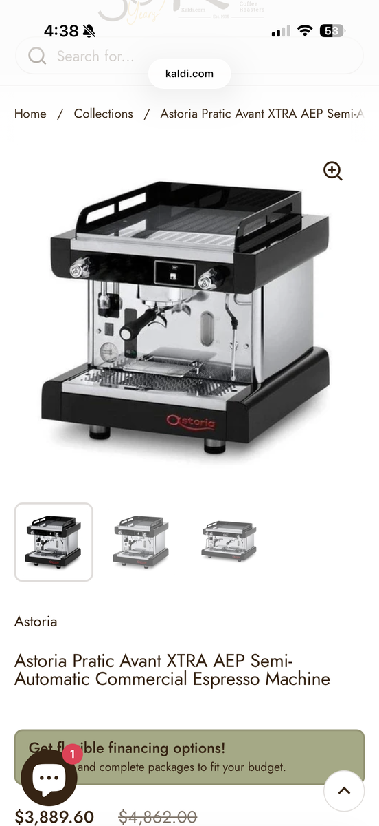 Astoria Espresso Machine