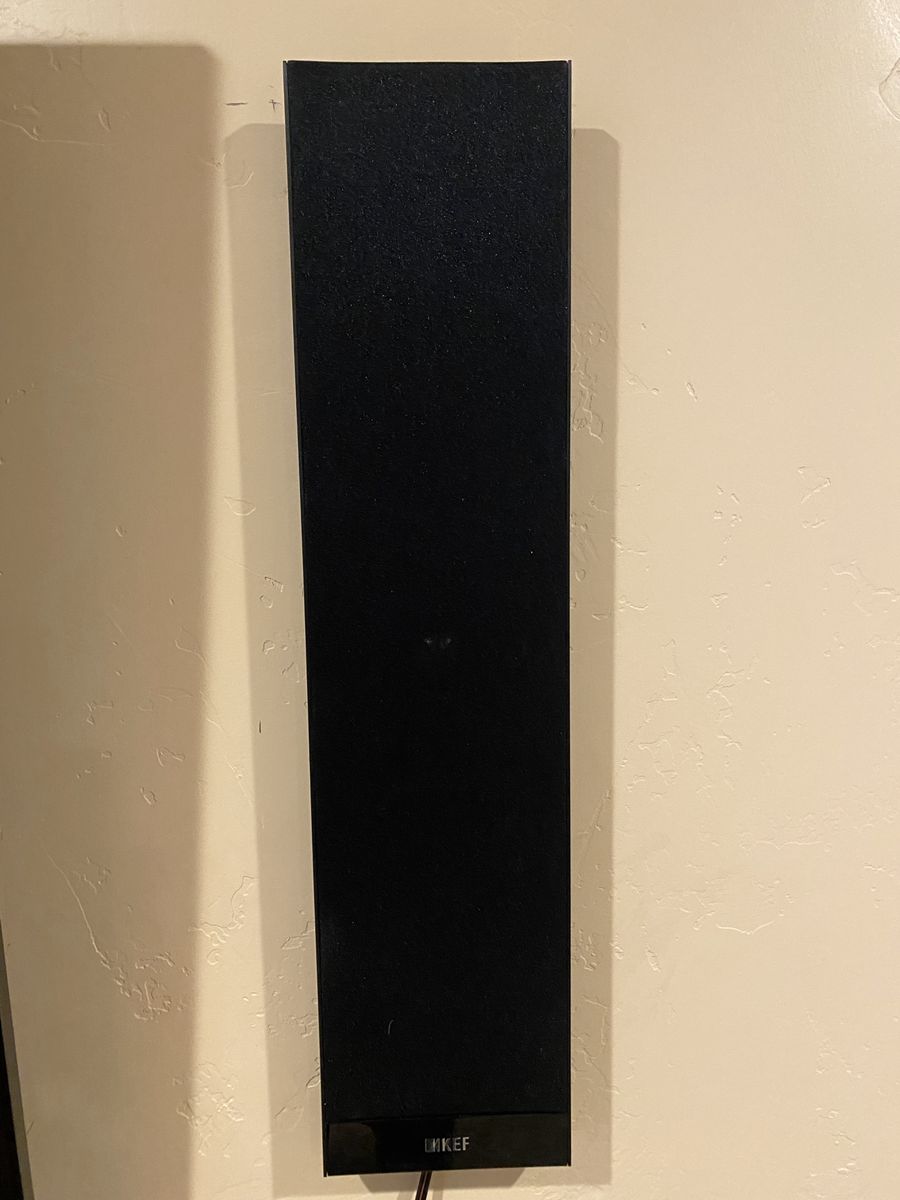 Kef T301 pair and T301C center low profile bookshelf speakers