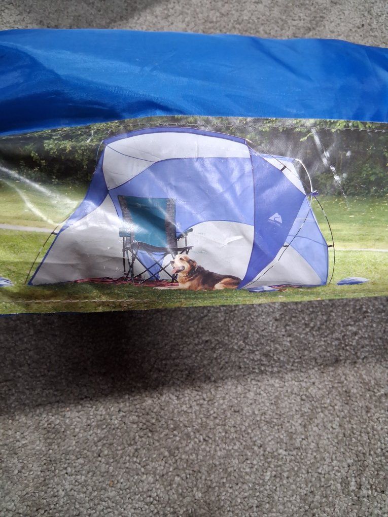 Ozark Trail Outdoor Equipment Blue Sun Shelter 96"D x 72"W x 60"H UPF 50+