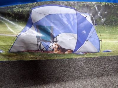 Ozark Trail Outdoor Equipment Blue Sun Shelter 96"D x 72"W x 60"H UPF 50+