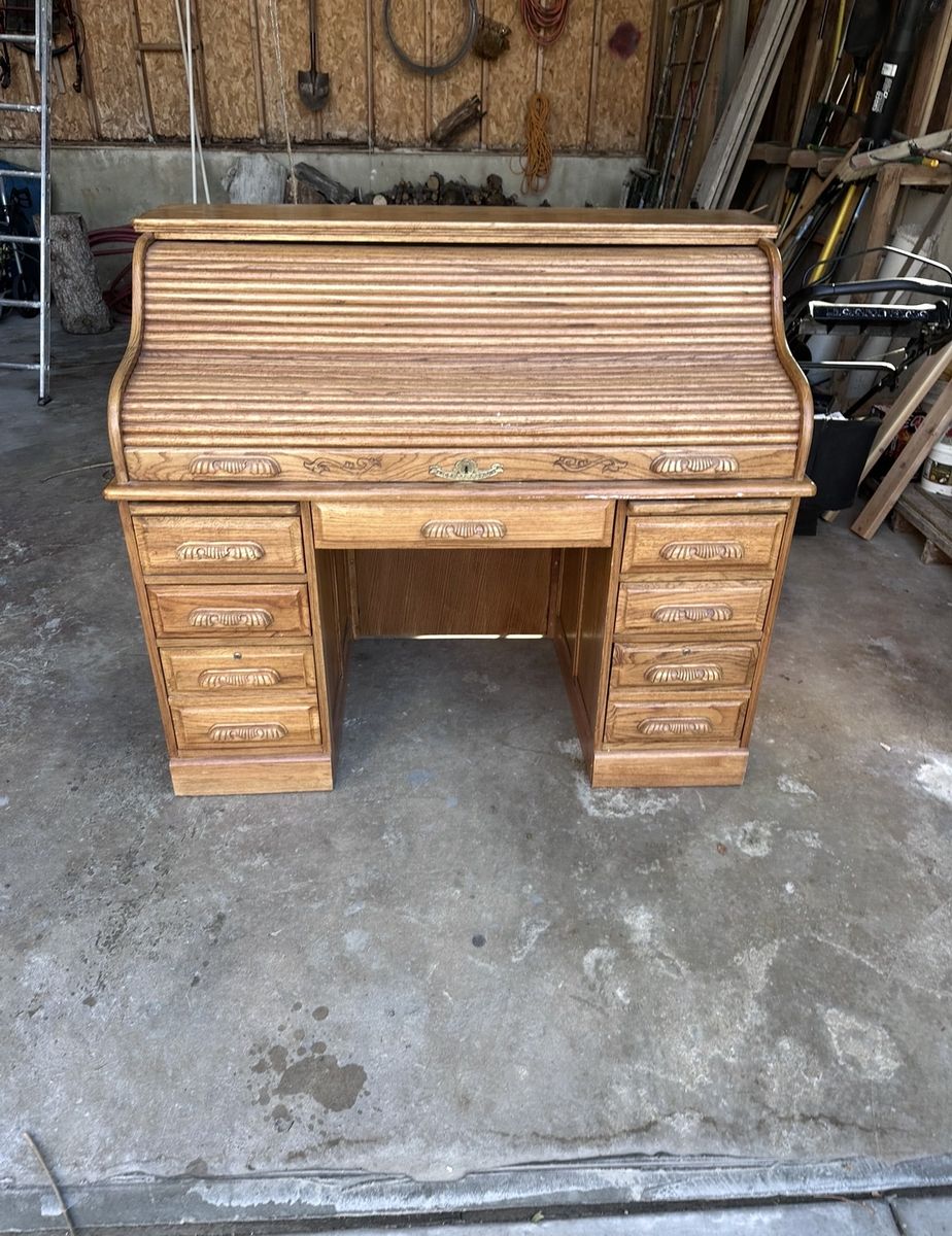 Accordion style antique desk