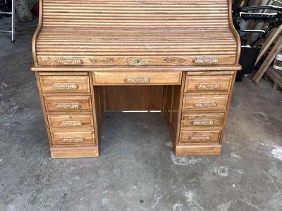Accordion style antique desk