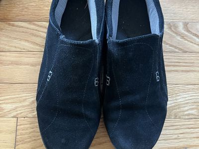 Size 11W - Dr. Scholls Women’s Black Suede Slip On Comfort Loafers