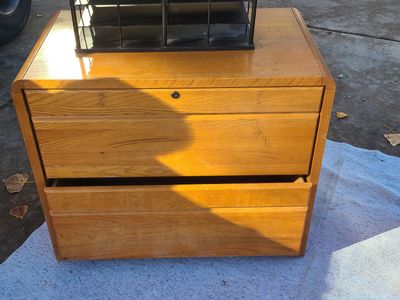 Wooden file cabinet