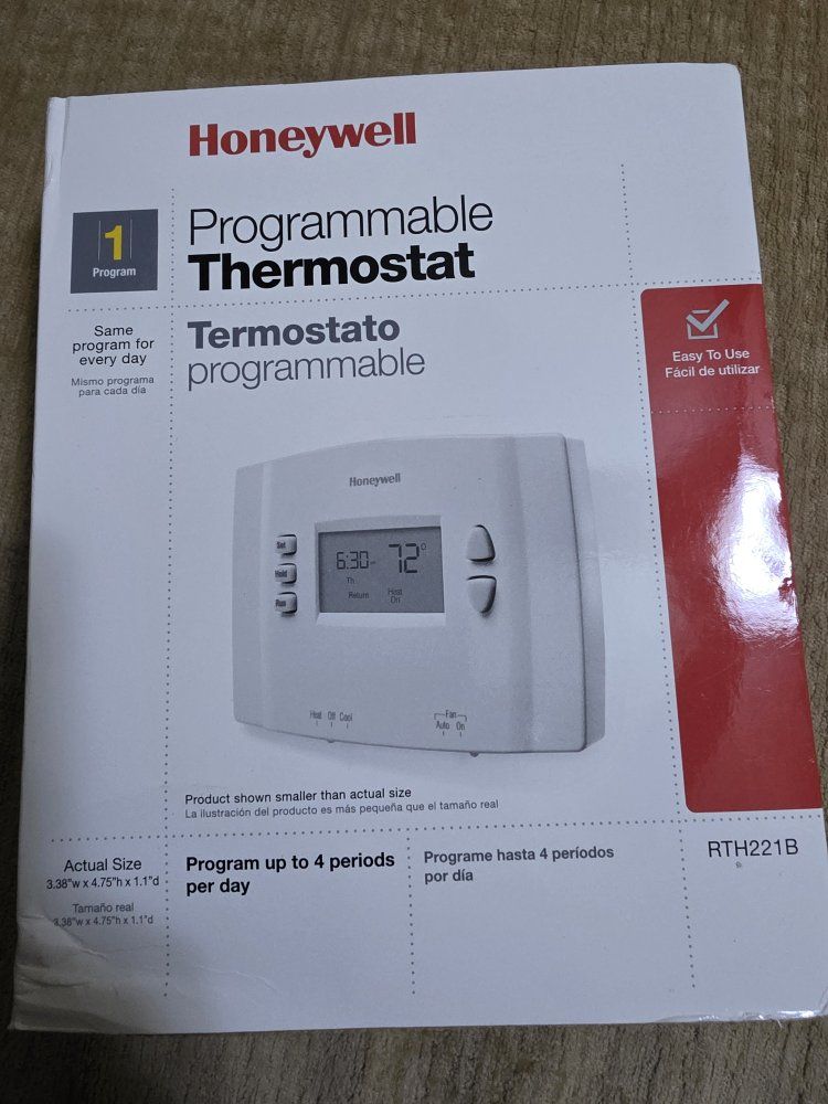 Honeywell RTH221B Programmable Thermostat