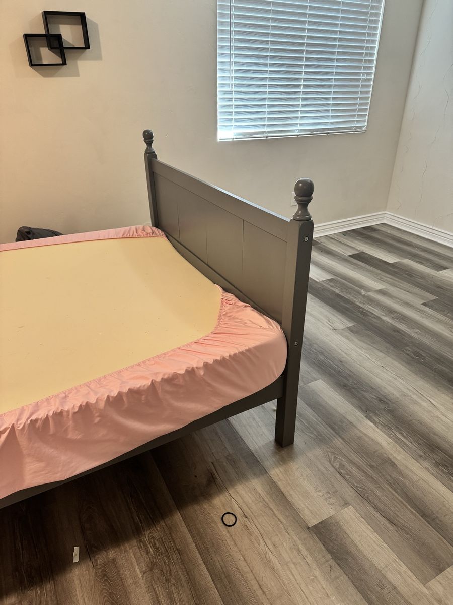 Queen bed and mattress