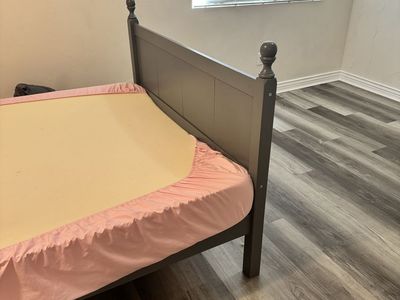 Queen bed and mattress
