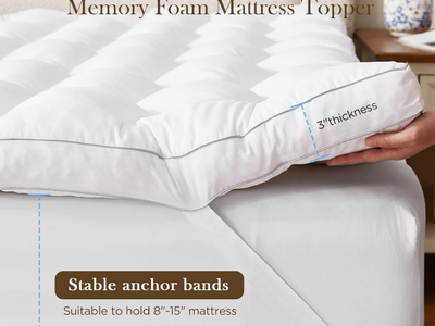 Brand new 3 Inch Queen Memory Foam Mattress Topper