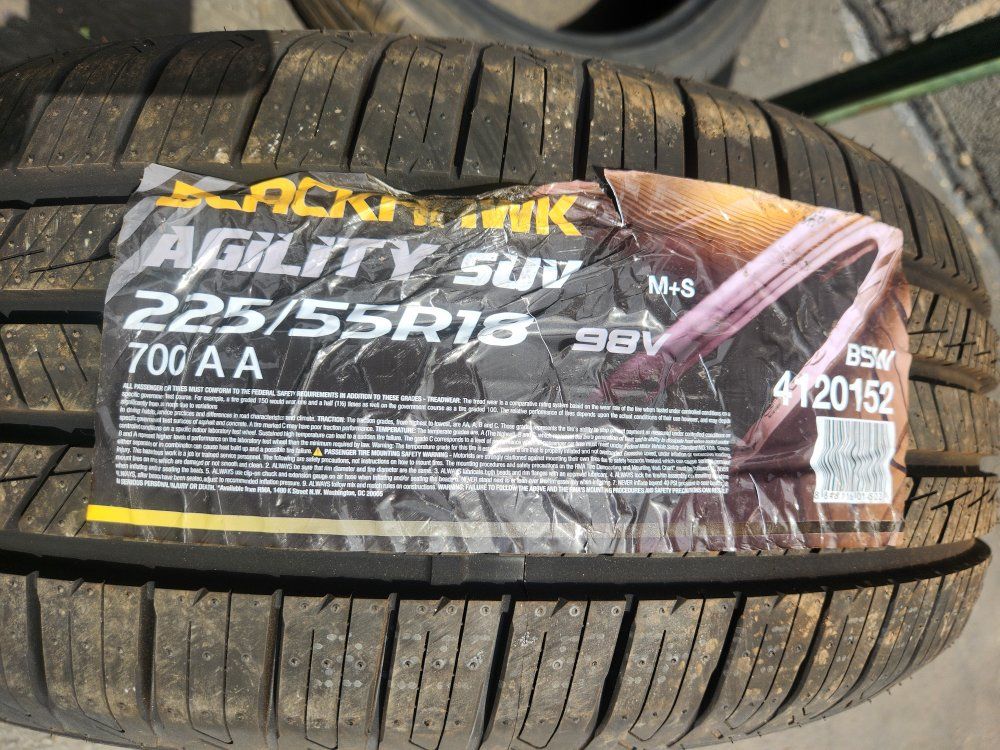 225/55r18 blackhawk agility suv