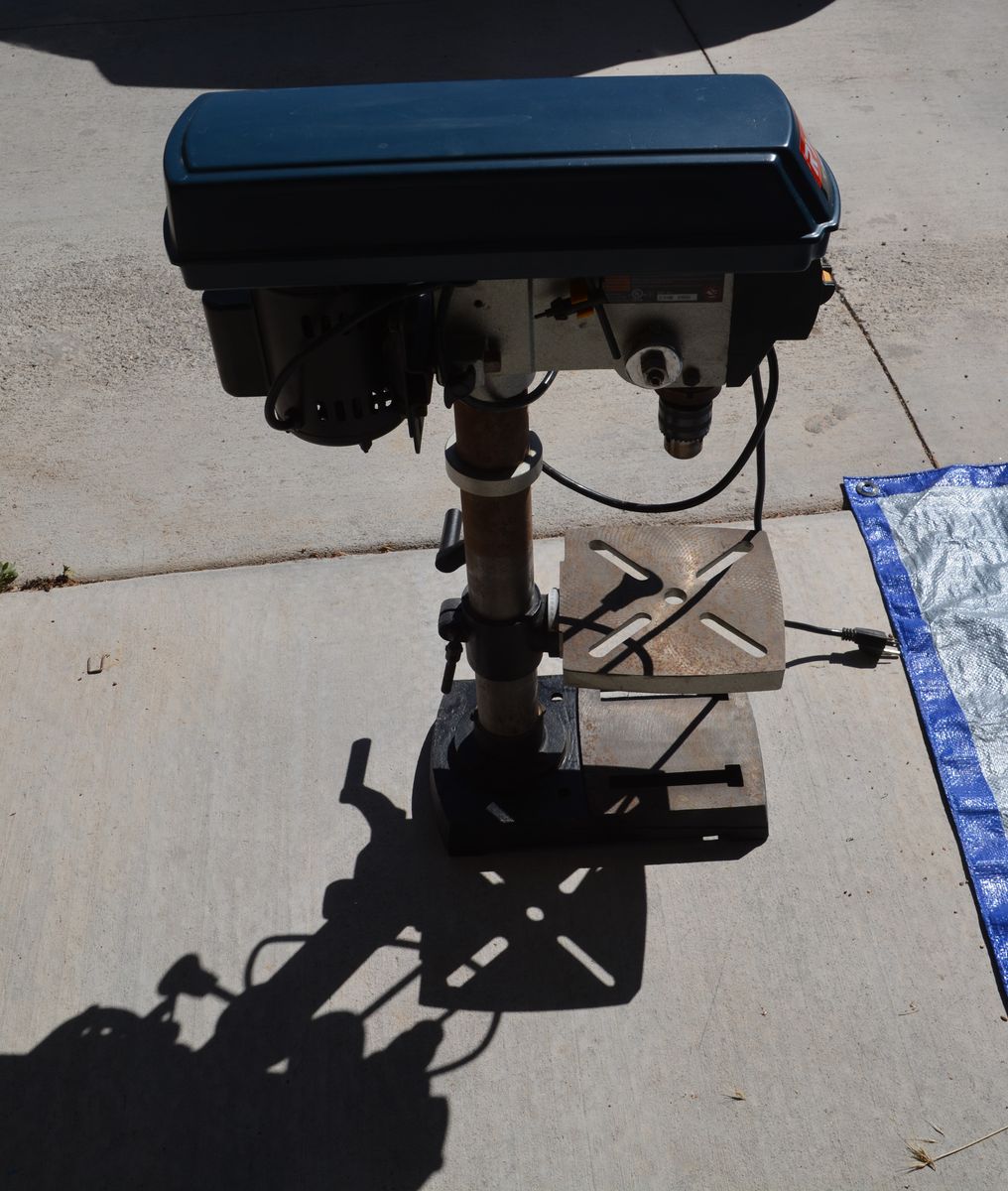 Ryobi 10" Benchtop Drill Press – 5-Speed Belt Drive, Adjustable Table, Great Working Condition