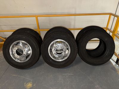 Like New Michelin LT235/80R17 Tires & OEM Chevy 3500 Dually Wheels