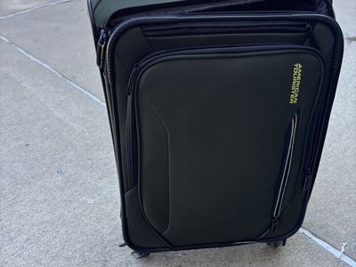 Green carry-on luggage
