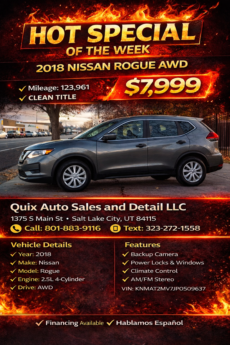 2018 NISSAN ROGUE S