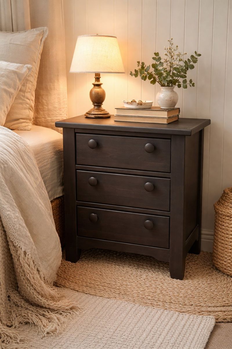 Solid Wood Nightstand