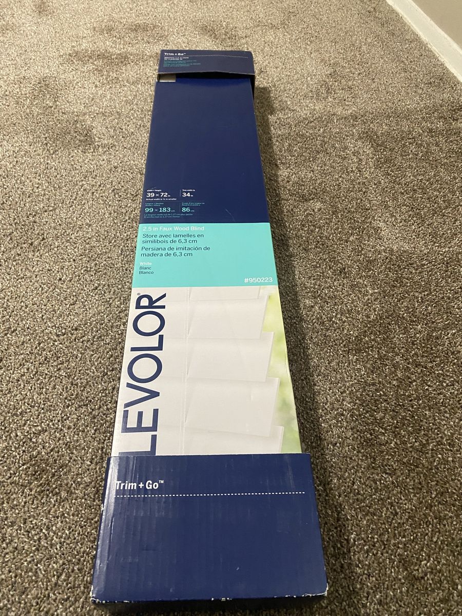 Levolor 2.5 faux wood blinds