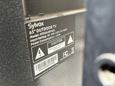 Sylvox 65" OT65A2KHGD Outdoor TV - Weatherproof Smart Television
