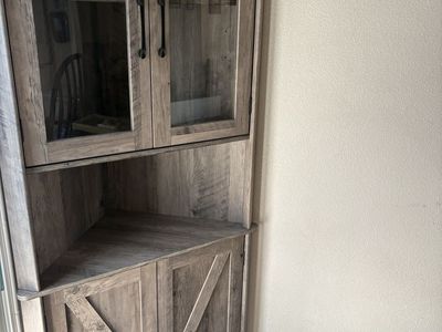 New corner cabinet shelf
