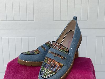 Betsy Johnson Bedazzled Loafers