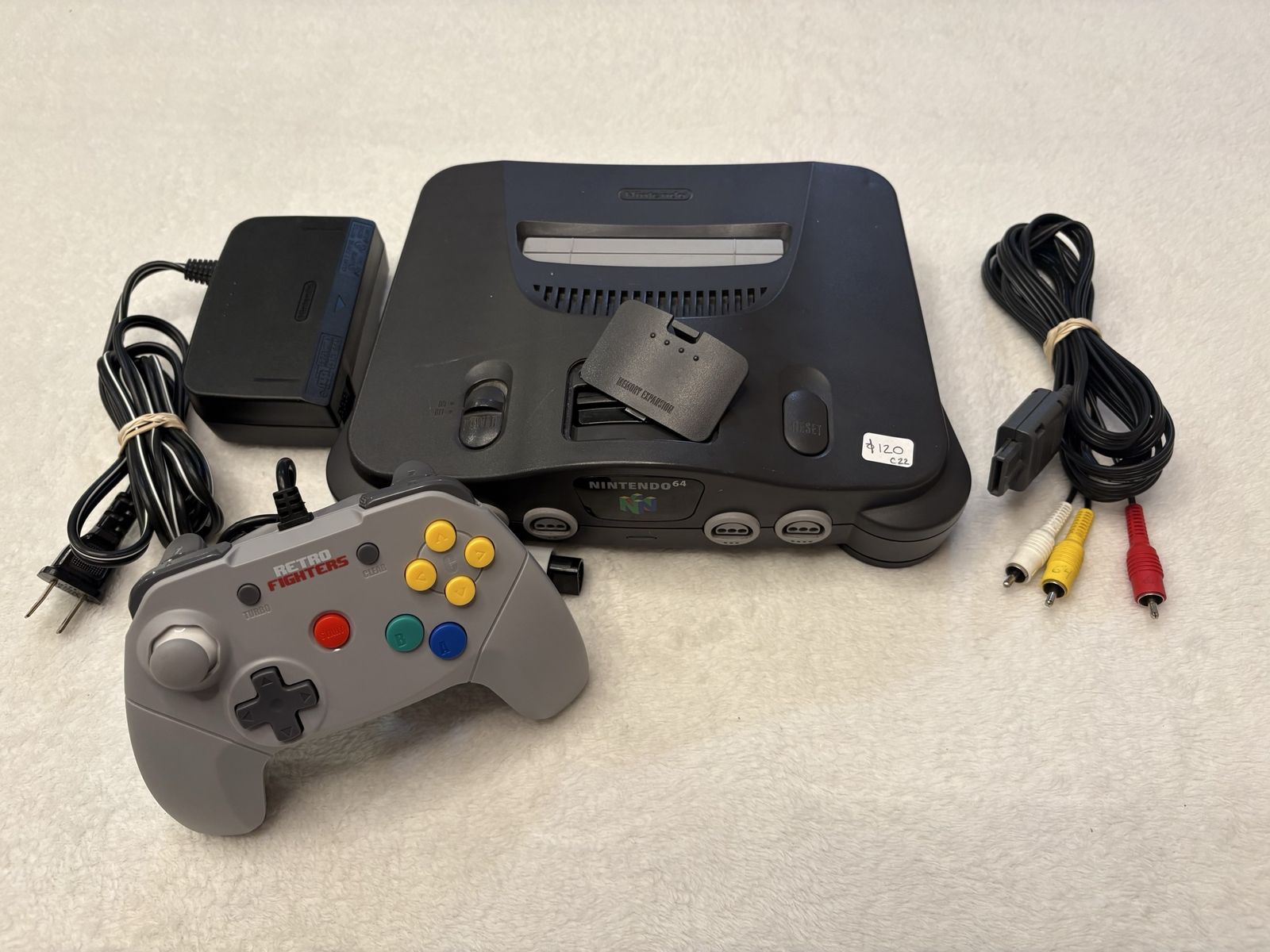 N64 Console w/Aftermarket Controller