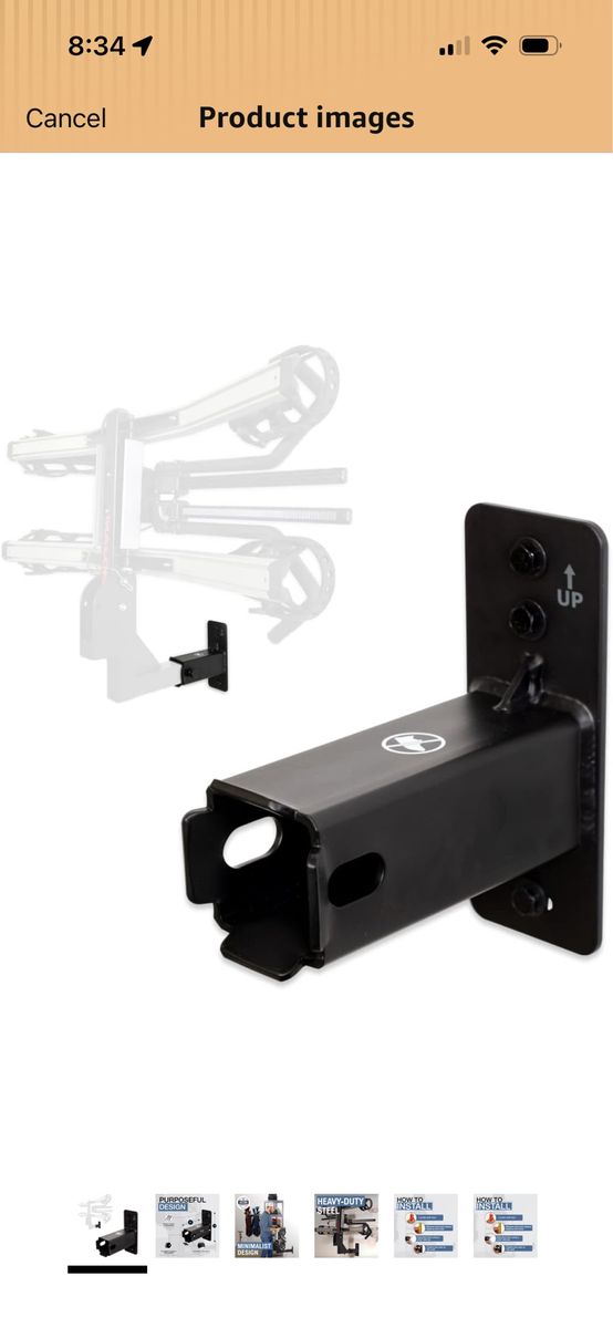 Bike rack wall mount